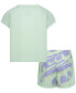 Фото #2 товара Комплект Nike для девочек - футболка Prep In Your Step и шорты Tempo