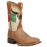 Фото #3 товара Roper Viva Mexico Square Toe Cowboy Mens Beige, Brown Casual Boots 09-020-7004-