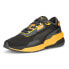 Puma Extent Nitro Tech Lace Up Mens Black, Yellow Sneakers Casual Shoes 3901920