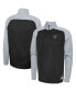 ფოტო #4 პროდუქტის Men's Black Las Vegas Raiders Combine Authentic O-Line Raglan Half-Zip Jacket