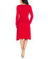 Фото #2 товара Women's Classic Long Sleeve Flared Mini Dress