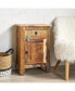 Фото #3 товара Eco-Friendly Carved Side Table With Storage