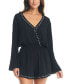 Фото #1 товара Women's Tell Me About It Stud Cover-Up Romper, Created for Macy's