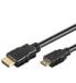 Wentronic HDMI High Speed Cable with Ethernet (Mini) - 2 m - 2 m - HDMI Type A (Standard) - HDMI Type C (Mini) - 8.16 Gbit/s - Audio Return Channel (ARC) - Black