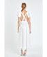 ფოტო #2 პროდუქტის Women's Cut Out Midi Dress