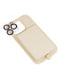 Women's Ivory Saffiano Leather iPhone 15 Pro Max Case