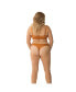 Фото #5 товара Plus Size Nude Shade Mesh Sheer Stretch Thong