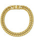 ფოტო #1 პროდუქტის Men's Double Curb Link Bracelet in 10k Gold
