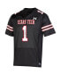 Men's Number 1 Black Texas Tech Red Raiders Throwback Special Game Jersey