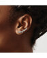 ფოტო #3 პროდუქტის Stainless Steel Polished with CZ Ear Climbers