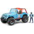 BRUDER Jeep Cross Country Racer Blue With Pilot 02541