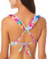 Фото #2 товара California Waves 285876 Juniors' Ruffle-Trim Underwire Bikini Top, Size Medium