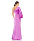 ფოტო #2 პროდუქტის Women's Ieena Satin Puff Sleeve Gown