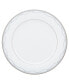 Фото #3 товара Satin Flourish 4 Piece Dinner Plate Set, Service for 4