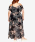 Фото #2 товара Trendy Plus Size Giovanna Maxi Dress