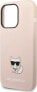 Karl Lagerfeld Etui Karl Lagerfeld KLHCP14LSLCTPI Apple iPhone 14 Pro hardcase jasnoróżowy/light pink Silicone Choupette Body