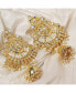 Фото #3 товара Women's Gold Embellished Drop Earrings
