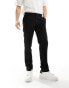 Фото #1 товара River Island slim fit smart linen trousers in black