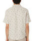 Фото #2 товара Men's Relaxed Fit Short Sleeve Floral Print Button-Front Linen Shirt