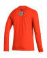 Men's Orange Anaheim Ducks Reverse Retro 2.0 Fresh Playmaker Long Sleeve T-shirt