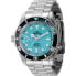 Фото #1 товара Invicta Men's Pro Diver Automatic 3 Hand Turquoise Dial Steel Bracelet Watch