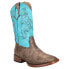 Фото #3 товара Roper Cowboy Classic Square Toe Cowboy Womens Blue, Brown Casual Boots 09-021-1
