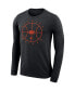 Фото #3 товара Men's Black Florida Gators Basketball Icon Legend Performance Long Sleeve T-shirt