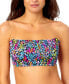 Фото #1 товара California Waves 284790 Juniors Bandeau Bikini Top Swimsuit, Size Medium