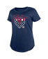 ფოტო #3 პროდუქტის Women's Navy Philadelphia Phillies Americana T-Shirt