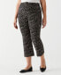 ფოტო #5 პროდუქტის Plus Size Printed Crop Bootcut Pant with Belt