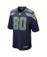 ფოტო #2 პროდუქტის Men's Steve Largent College Navy Seattle Seahawks Retired Player Game Jersey