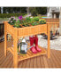 8 Grids Raised Garden Bed Elevated Planter Box Kit Wood