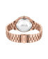 ფოტო #4 პროდუქტის Women's Cristal Diamond (1/8 ct.t.w.) 18k rose Gold Plated Stainless Steel Watch