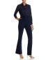 Фото #1 товара Theory Womens Tailored Button Front Jumpsuit Blue Size 00