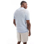 Фото #3 товара Hollister open stitch tonal pattern knit polo in light blue