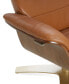 CLOSEOUT! Annaldo Leather Swivel Chair