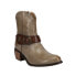 Фото #3 товара Roper Mae Round Toe Cowboy Booties Womens Beige Casual Boots 09-021-1557-2053