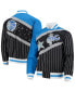 ფოტო #1 პროდუქტის Men's Orlando Magic Black Hardwood Classics 75th Anniversary Authentic Warmup Full-Snap Jacket