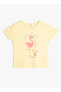 Sarı Kadın T-Shirt 4SMG10109AK-Y