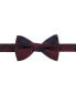 Фото #1 товара Men's Kincade Red Blackwatch Plaid Silk Bow Tie