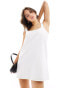 Cotton On fitted mini dress in white denim Altweiß, 42 - фото #1