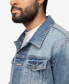 ფოტო #5 პროდუქტის Men's Graphic Rhinestone Denim Jacket