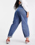 Фото #2 товара DTT Plus Grace balloon leg jeans in mid blue