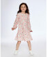 ფოტო #3 პროდუქტის Girl French Terry Dress Pink Jasmine Flower Print - Toddler|Child