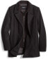 Фото #4 товара Men's Double Breasted Wool Blend Peacoat with Bib