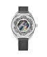 Фото #1 товара Наручные часы Gv2 By Gevril Women's Naples Swiss Quartz Diamond Silver-Tone Stainless Steel Bracelet Watch 32mm.