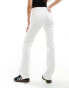 Stradivarius straight jean in white