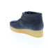 Фото #11 товара Clarks Wallabee Wedge 26163280 Womens Gray Suede Lace Up Chukkas Boots