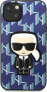 Karl Lagerfeld Etui Karl Lagerfeld KLHCP13MPMNIKBL Apple iPhone 13 hardcase niebieski/blue Monogram Ikonik Patch