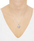 ფოტო #2 პროდუქტის Cubic Zirconia Heart Locket Pendant Necklace in Sterling Silver